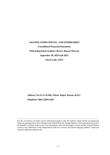 Thumbnail ASUS Quarterly Report 2024-q3