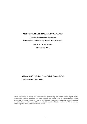 Thumbnail ASUS Quarterly Report 2025-q1