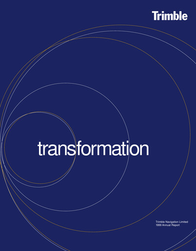 Thumbnail Trimble Annual Report 1999