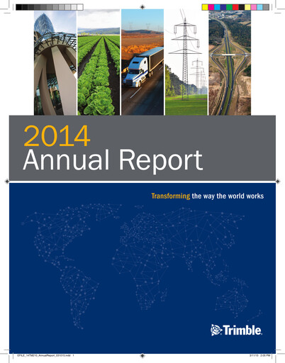 Thumbnail Trimble Annual Report 2014