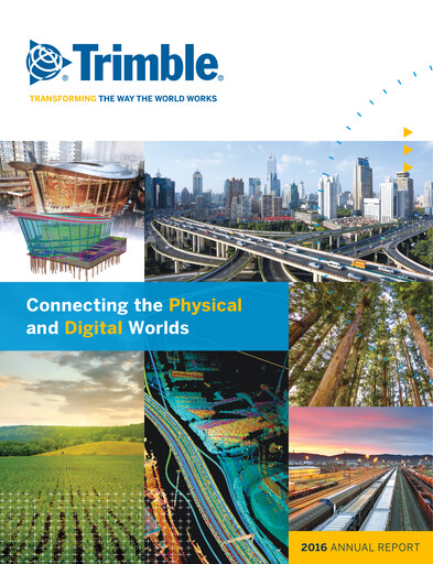 Thumbnail Trimble Annual Report 2016