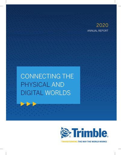 Thumbnail Trimble Annual Report 2020
