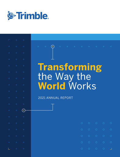 Thumbnail Trimble Annual Report 2021