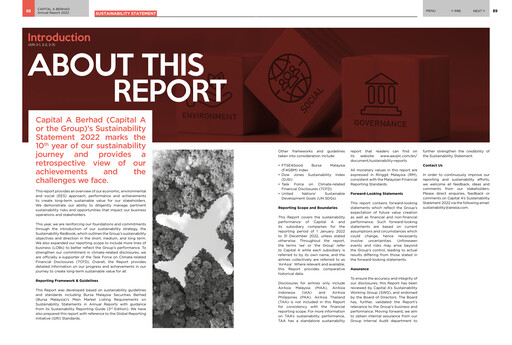 Thumbnail Capital A (Air Asia) Sustainability Report 2022