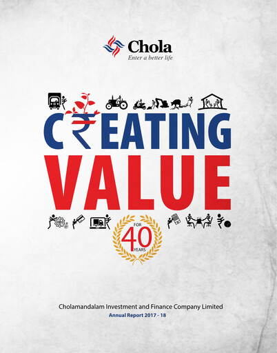 Miniature Cholamandalam Investment and Finance Rapport annuel 2017-2018