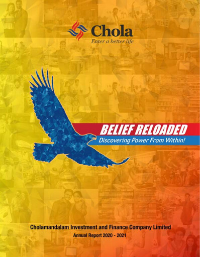 Miniature Cholamandalam Investment and Finance Rapport annuel 2020-2021