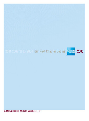 Thumbnail American Express Annual Report 2005
