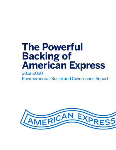 Miniature American Express Rapport ESG 2019-2020
