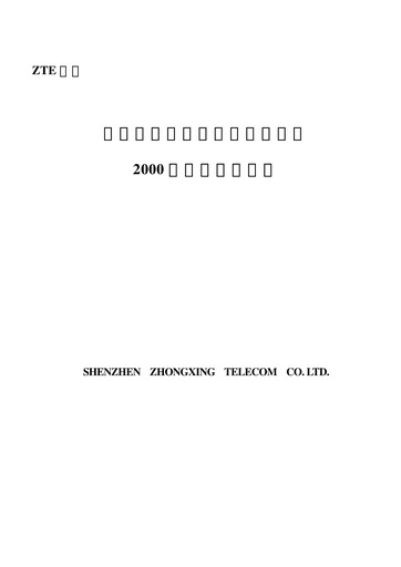 Thumbnail ZTE Half-year Report 2000-h1