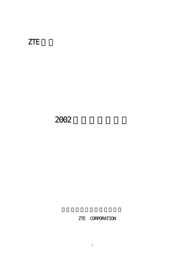 Thumbnail ZTE Quarterly Report 2002-q3