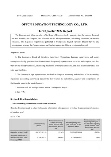 Vorschaubild Offcn Education
 Quartalsbericht 2022-q3