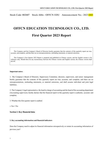 Vorschaubild Offcn Education
 Quartalsbericht 2023-q1