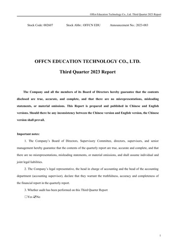 Vorschaubild Offcn Education
 Quartalsbericht 2023-q3