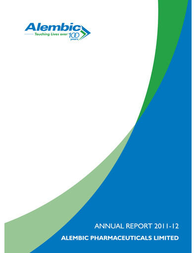 Thumbnail Alembic Pharmaceuticals Annual Report 2011-2012