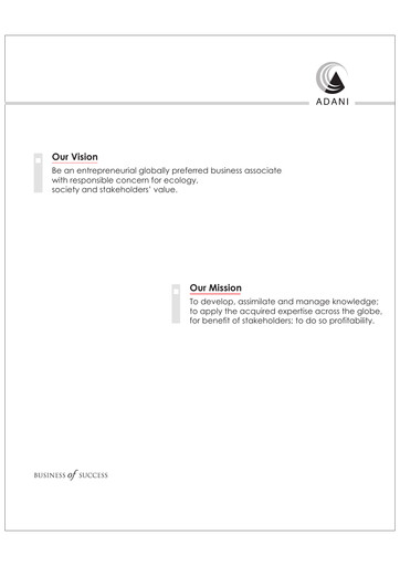 Thumbnail Adani Enterprises Annual Report 2008