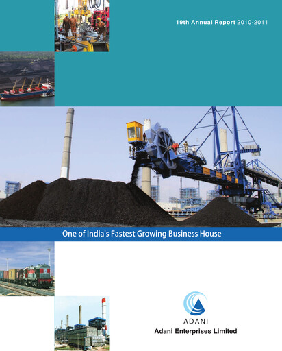 Thumbnail Adani Enterprises Annual Report 2011