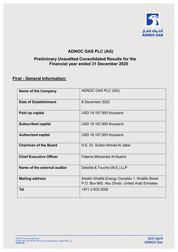 Thumbnail ADNOC Gas Financial Report 2025