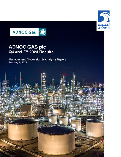 Miniature ADNOC Gas Rapport trimestriel 2024-q4