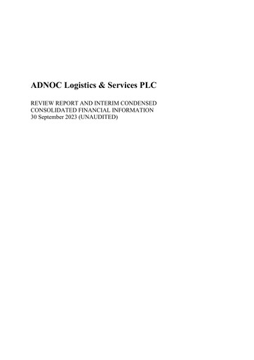 Thumbnail ADNOC Logistics & Services Financial Statement 2023-9m