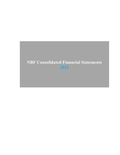 Thumbnail National Bank of Fujairah Financial Statement 2023