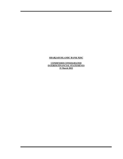 Thumbnail Sharjah Islamic Bank Quarterly Report 2022-q1