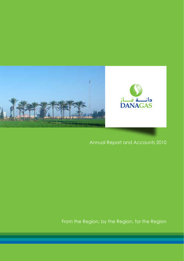 Thumbnail Dana Gas Annual Report 2010