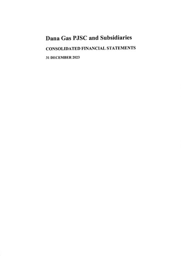 Thumbnail Dana Gas Financial Statement 2023