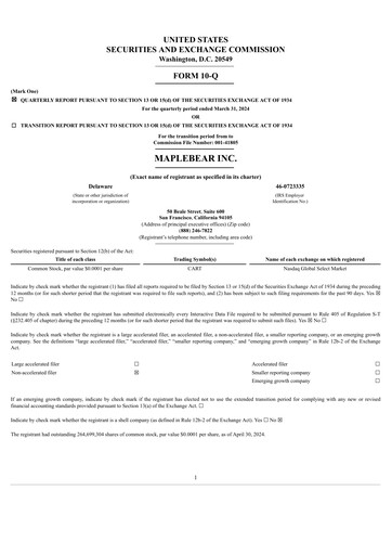 Thumbnail Instacart (Maplebear Inc.) Quarterly Report 2024-q1