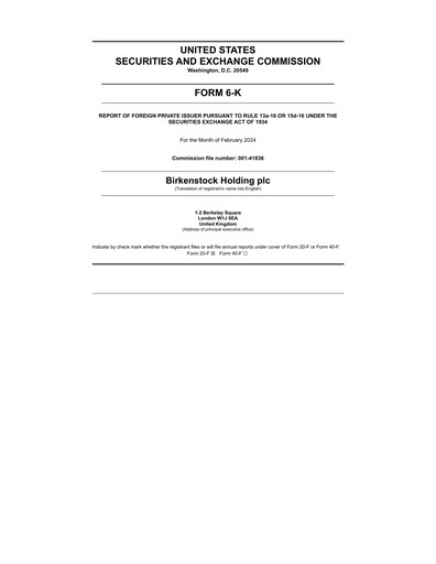 Thumbnail Birkenstock Quarterly Report 2024-q1