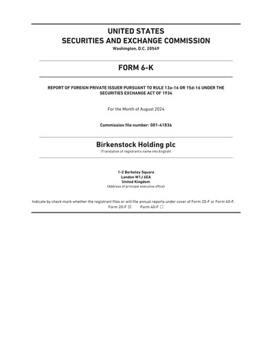 Thumbnail Birkenstock Quarterly Report 2024-q3