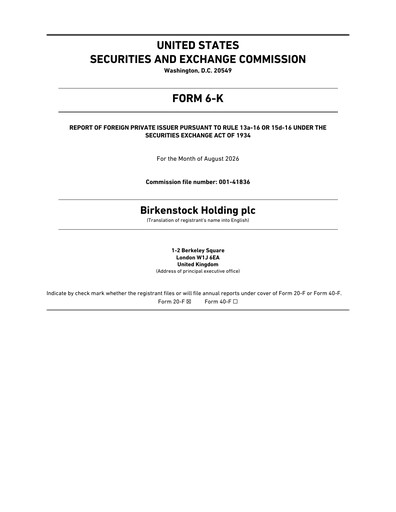 Thumbnail Birkenstock Quarterly Report 2026-q3