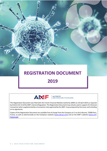 Thumbnail Abivax Universal Registration Document 2019