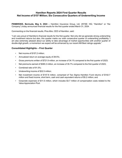 Thumbnail Hamilton Insurance Group Quarterly Report 2024-q1