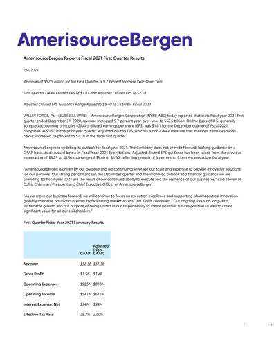 Thumbnail Cencora Quarterly Report 2021-q1