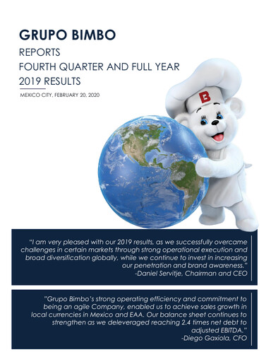 Vorschaubild Grupo Bimbo
 Finanzmitteilung fy2019