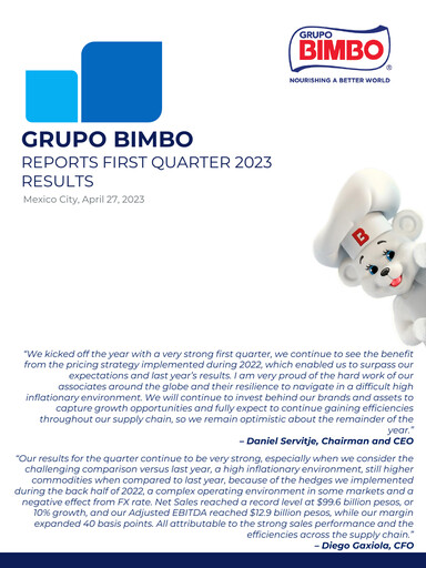Thumbnail Grupo Bimbo
 Quarterly Report 2023-q1