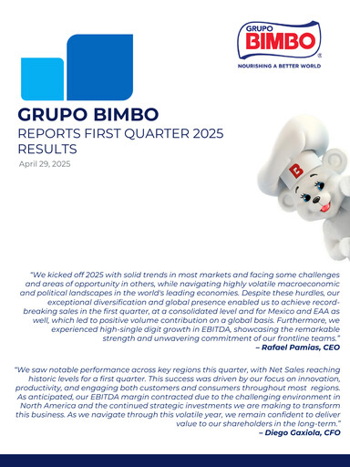 Thumbnail Grupo Bimbo
 Quarterly Report 2025-q1