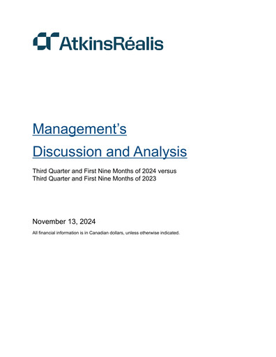 Thumbnail AtkinsRéalis Quarterly Report 2024-q3