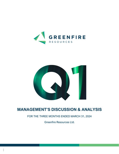 Miniature Greenfire Resources Rapport financier 2024-q1