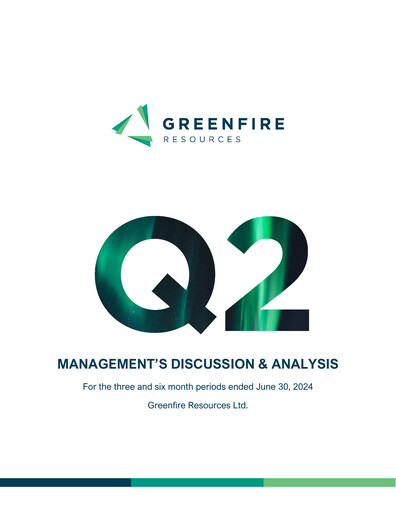 Miniature Greenfire Resources Rapport financier 2024-q2