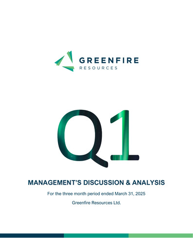 Miniature Greenfire Resources Rapport financier 2025-q1
