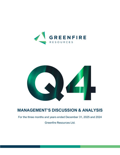 Miniature Greenfire Resources Rapport financier 2025-q4