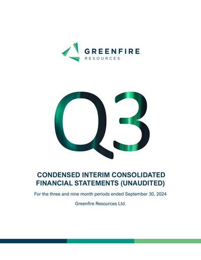 Thumbnail Greenfire Resources Financial Statement 2024-q3