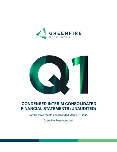 Thumbnail Greenfire Resources Financial Statement 2026-q1