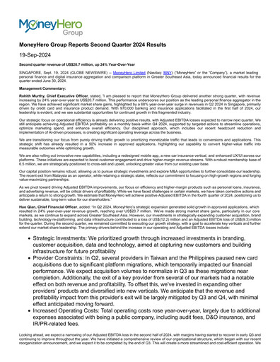 Miniature MoneyHero Rapport trimestriel 2024-q2