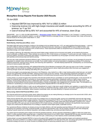 Miniature MoneyHero Rapport trimestriel 2025-q1