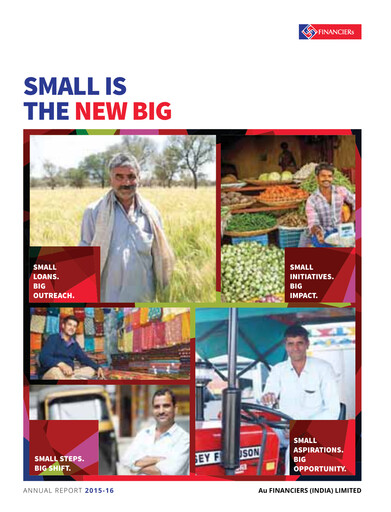 Thumbnail AU Small Finance Bank Annual Report 2015-2016