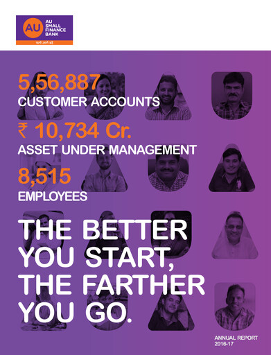 Thumbnail AU Small Finance Bank Annual Report 2016-2017