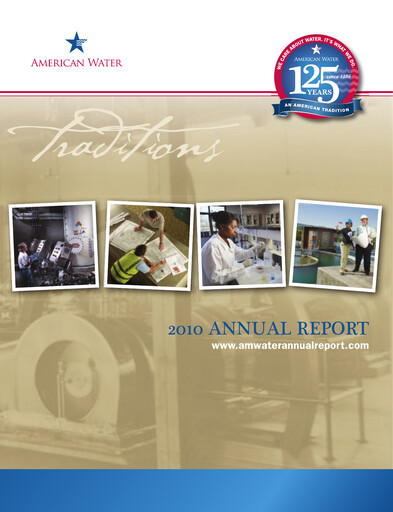 Thumbnail American Water Annual Report 2010
