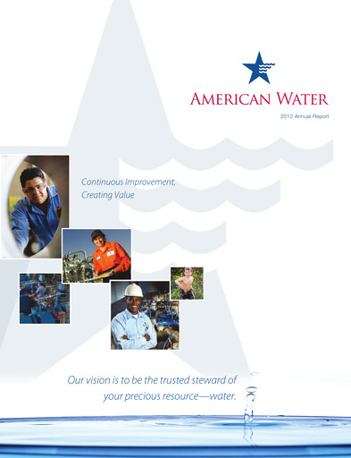 Thumbnail American Water Annual Report 2012